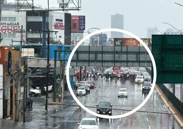 Protestan vecinos de Sierra Ventana por falta de luz: bloquean Garza Sada