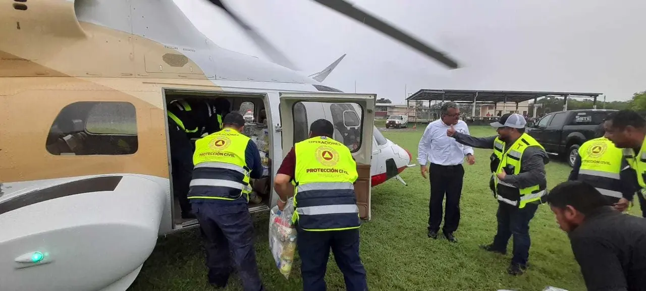 Envían alimentos y medicamentos a personas de Hidalgo Tamaulipas. Foto: redes sociales