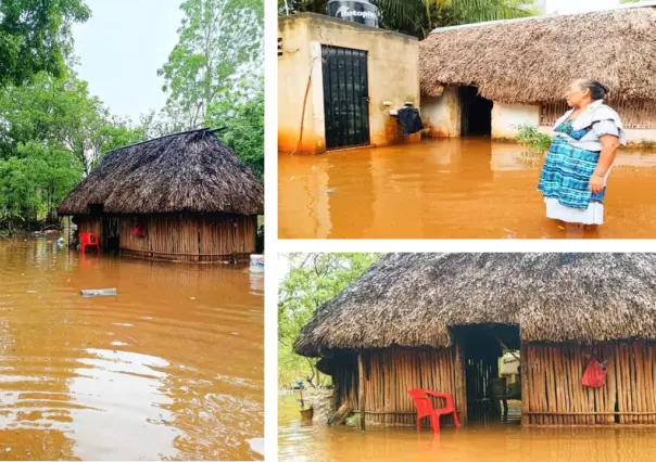 Inundaciones en Tiholop, Yaxcabá: Familias pierden todo tras el paso de Alberto