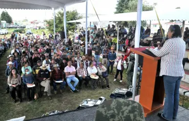 Llegan apoyos para rescate de productores en Texcaltitlán