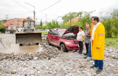 Trabajos de desazolve en Santa Catarina tras tormenta tropical Alberto