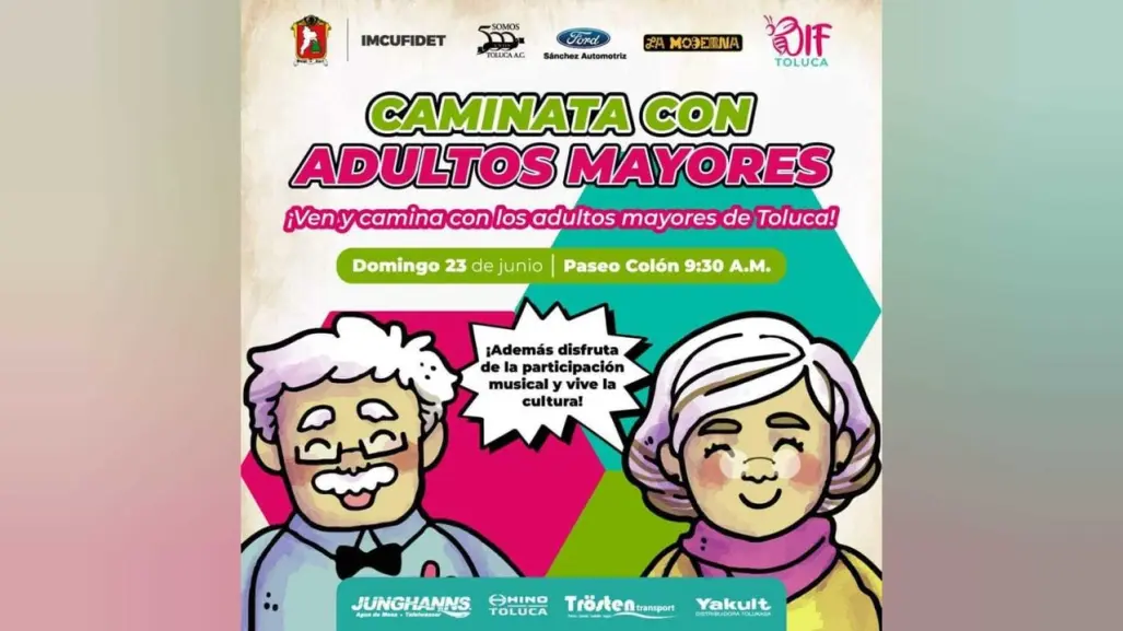 Invitan al evento Caminata con Adultos Mayores en Toluca