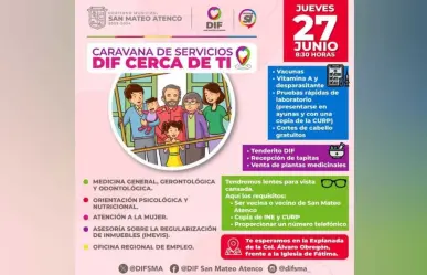 Caravana de Servicios DIF Cerca De Ti en San Mateo Atenco