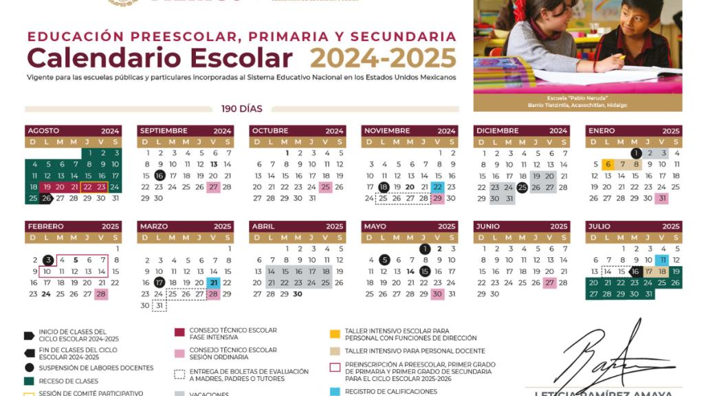 SEP anuncia calendario escolar 2024-2025: todo lo que necesitas saber