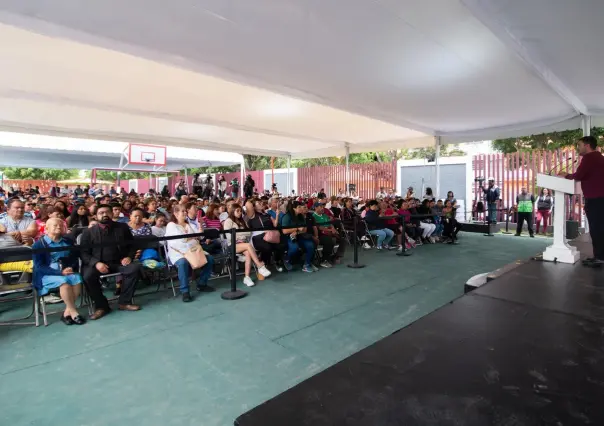 Inaugura Martí Batres renovaciones en el deportivo Gertrudis Sánchez en la GAM