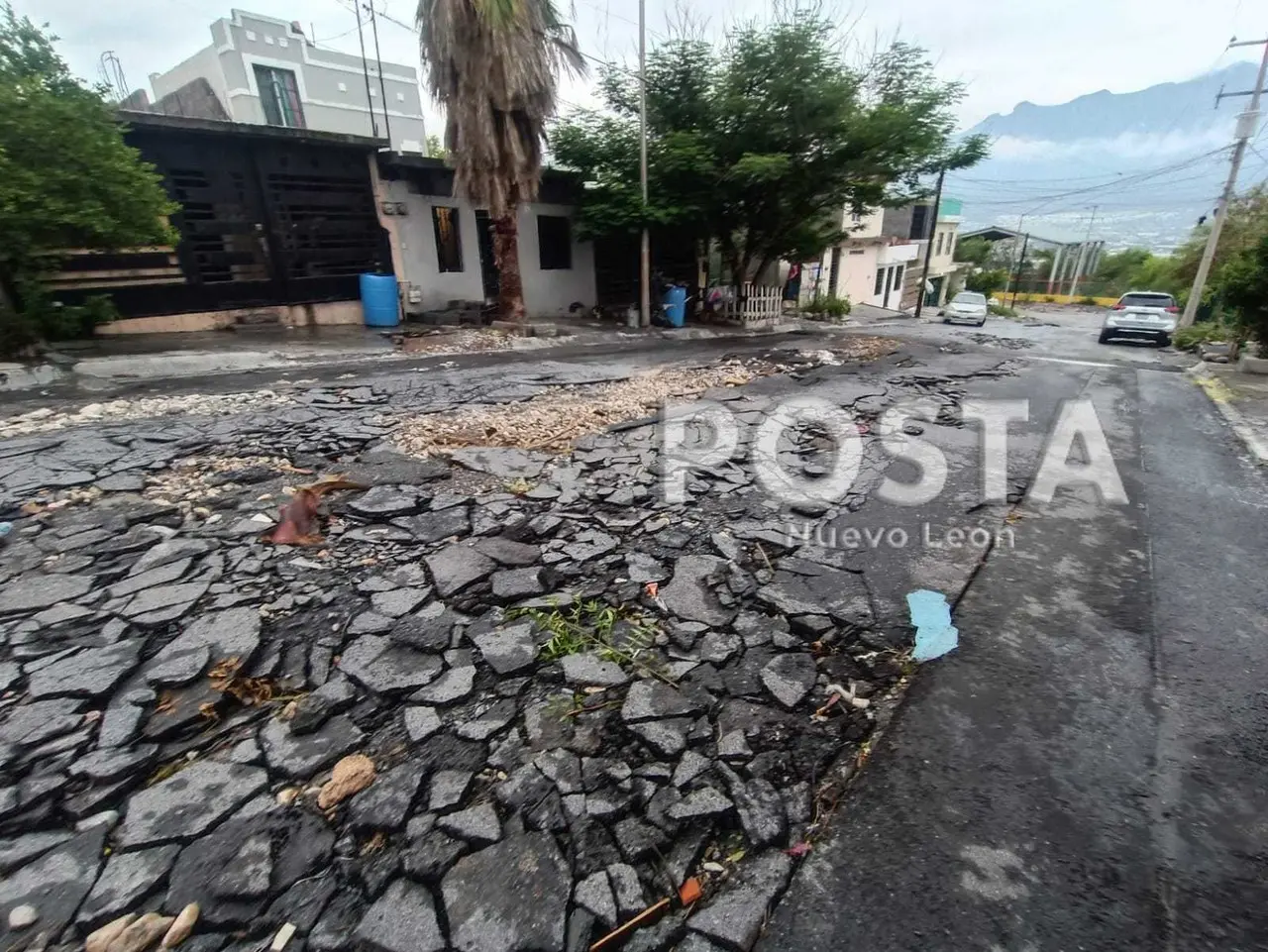 Alberto deja daños en calles. Fotos y Vídeo. Alicia Pardo