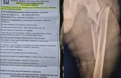 Solicitan donadores de sangre para afectado en caída del elevador de la Torre V1