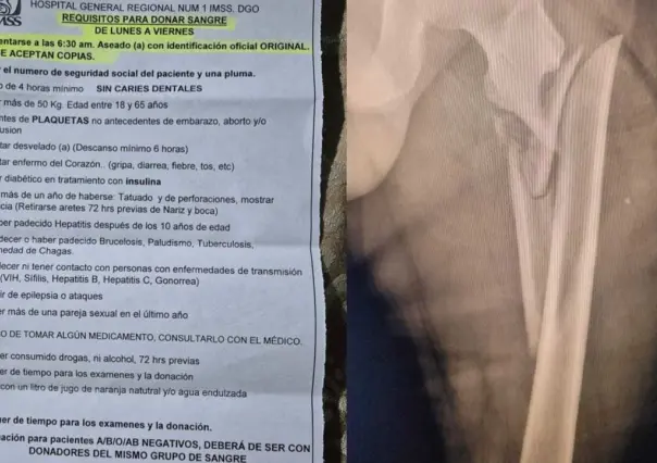 Solicitan donadores de sangre para afectado en caída del elevador de la Torre V1