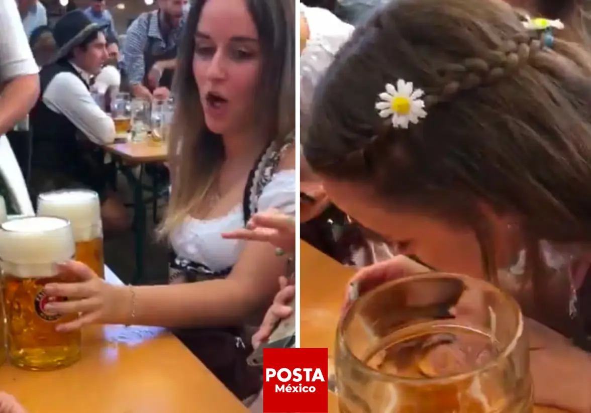 En la víspera del enfrentamiento entre Alemania y Suiza, un video se volvió viral en las redes sociales. En él, se observa a una aficionada alemana aparentemente ingiriendo un polvo blanco. Foto: Redes