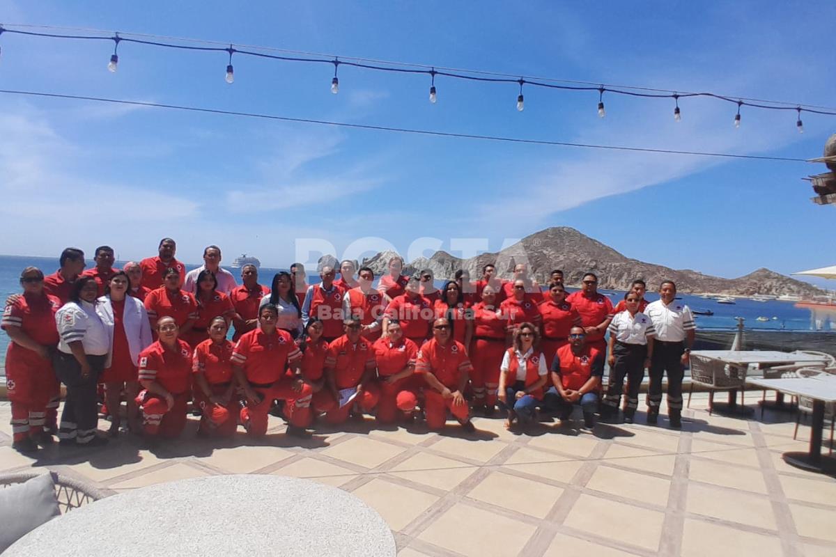 La Jurisdicción de Cruz Roja Los Cabos, realizó un desayuno a los 80 socorristas con los que cuenta el municipio. Foto: Irving Thomas / POSTA BCS