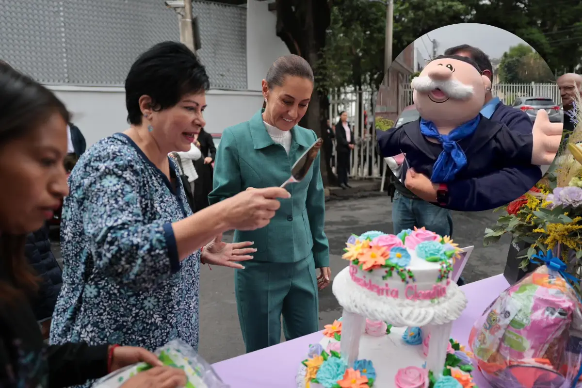 Sheinbaum recibe regalos. Foto: @Claudiashein/ SS de @asiesguzmanm