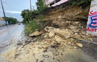 Deslave de cerro en Tampico genera temor entre ciudadanía