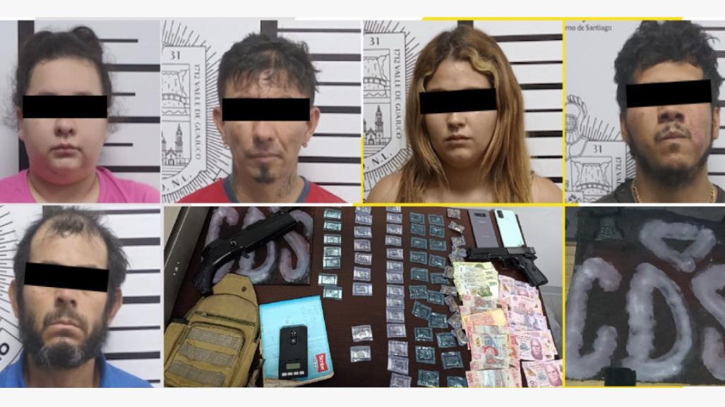 Elementos de Seguridad Pública detienen a presuntos criminales en Santiago