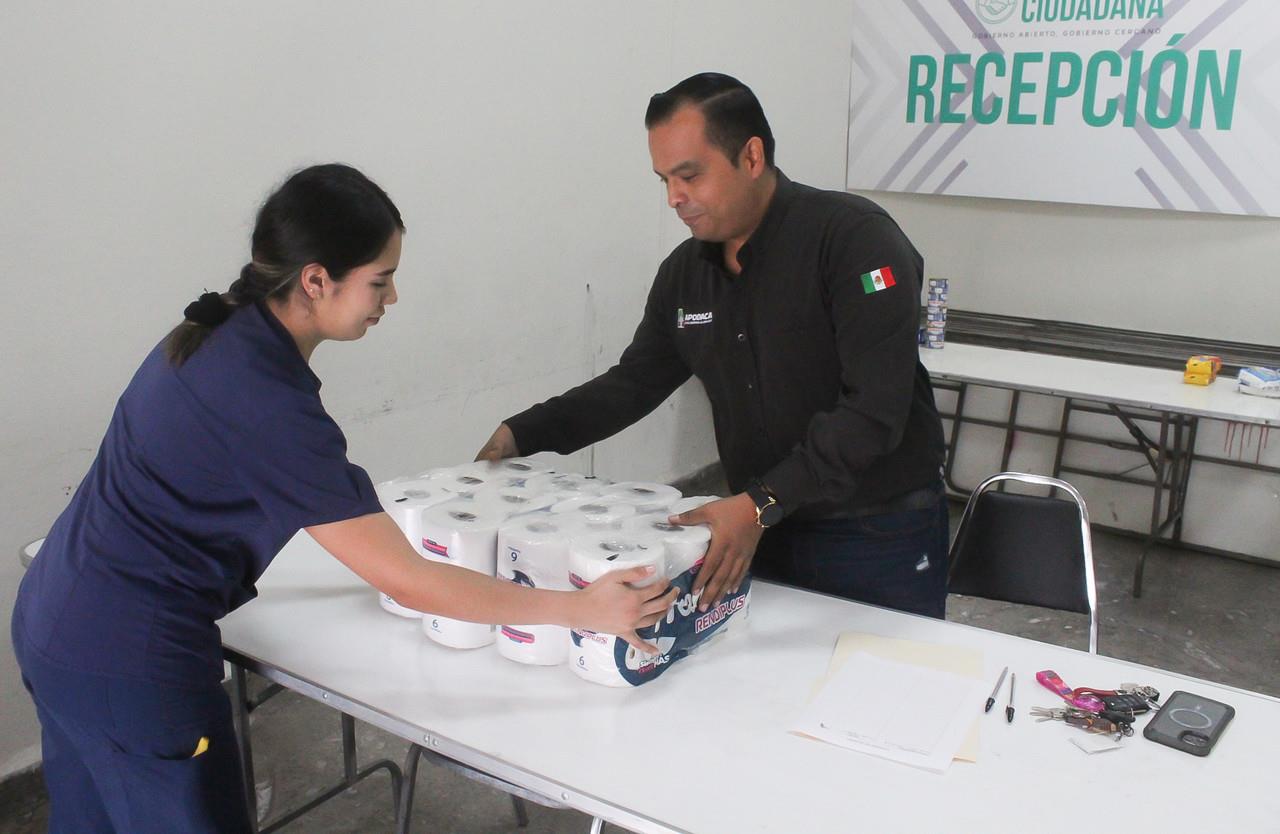 Apodaca abrió tres centros de acopio para apoyar a los afectados por la tormenta tropical Alberto. Foto. Gobierno de Apodaca