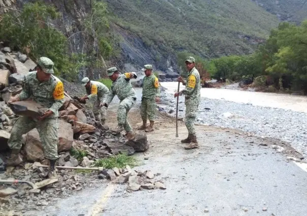 Activa Ejército mexicano el Plan DN-III-E tras lluvias por Alberto en Rayones