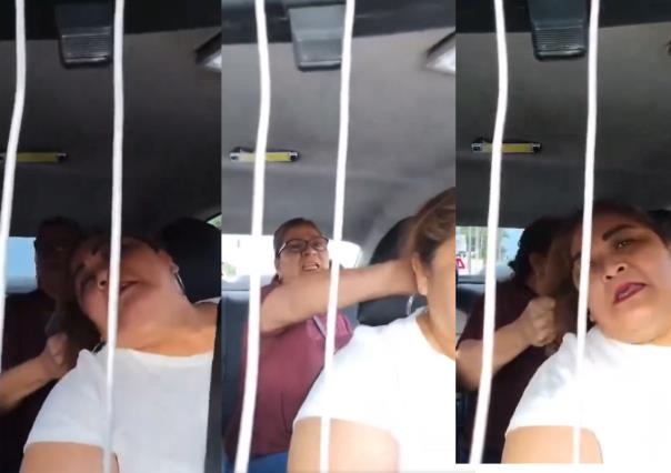 #VIDEO: Mujer agrede a taxista por supuestamente querer secuestrarla