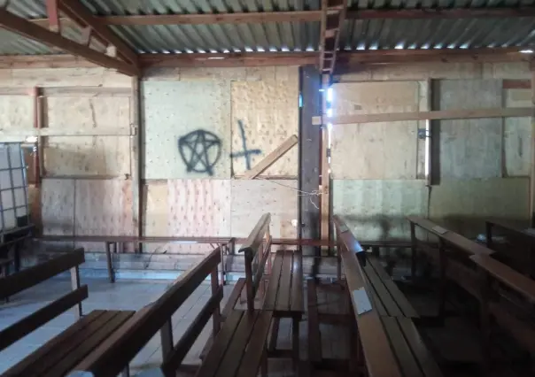 Vandalizan capilla de Jesús el Buen Pastor en parajes de Santa Elena en Saltillo