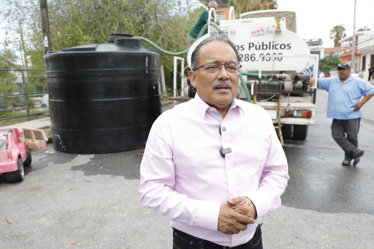 El Gobierno de Escobedo activa operativos para abastecer de agua a la población. Foto. Gobierno de Escobedo