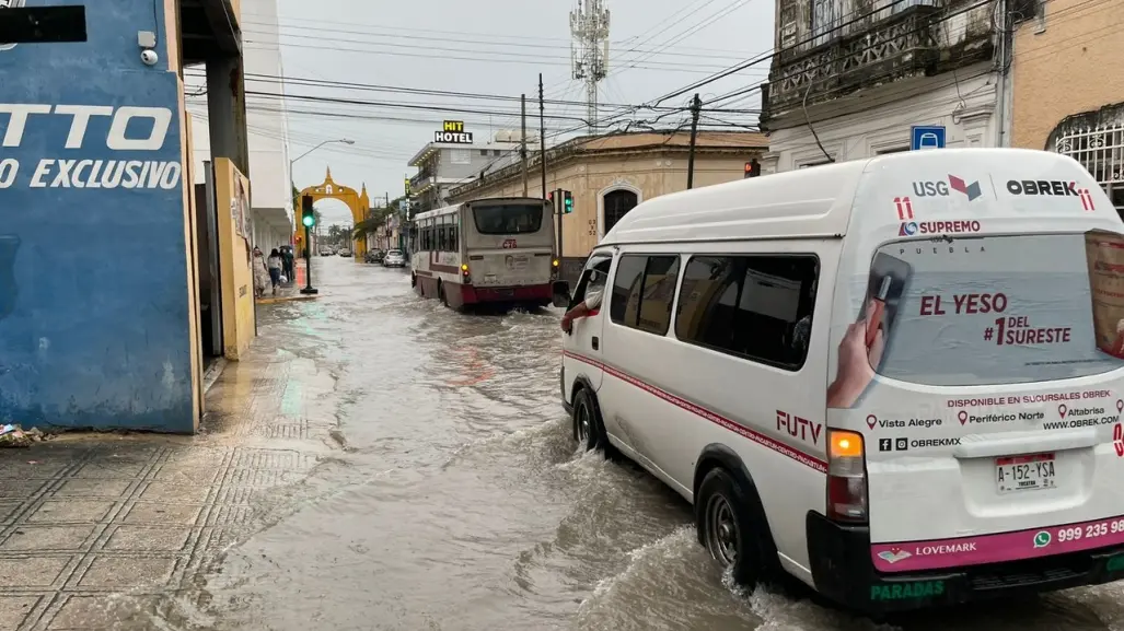 ¡Atención conductores!: ¿Qué calles debes evitar en Mérida por las inundaciones?