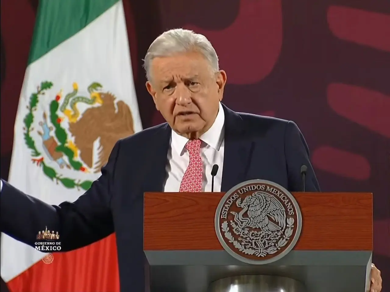 AMLO. Foto: SS de Conferencia de prensa en vivo