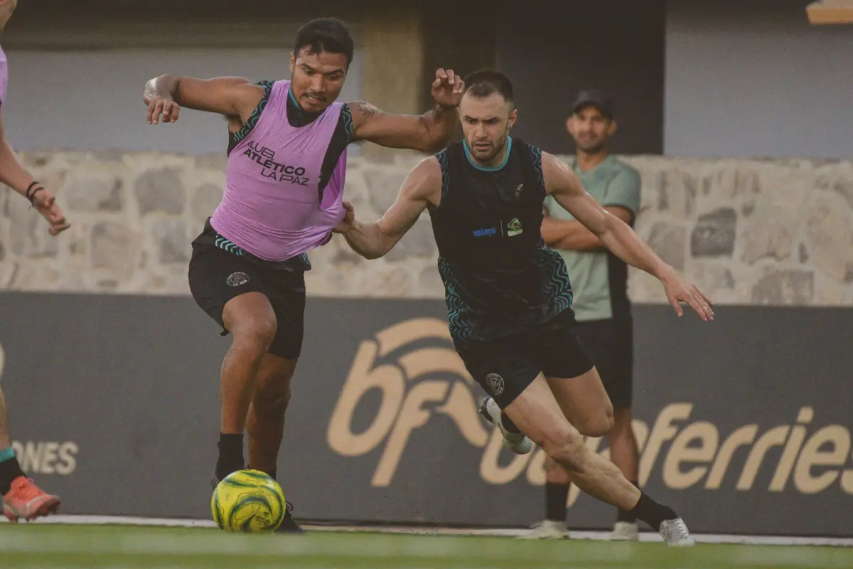 Entrenamiento pretemporada del Club Atlético La Paz. Foto: X / @atleticolapaz