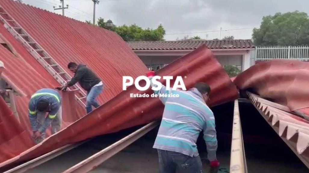 Tecámac: Techumbre de kínder colapsa por fuertes lluvias