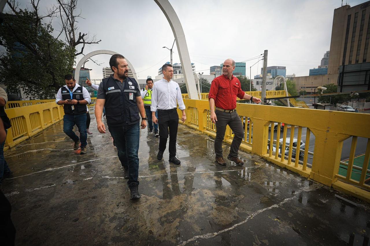 Monterrey atiende de manera inmediata los daños provocados por la tormenta Alberto. Foto. Gobierno de Monterrey