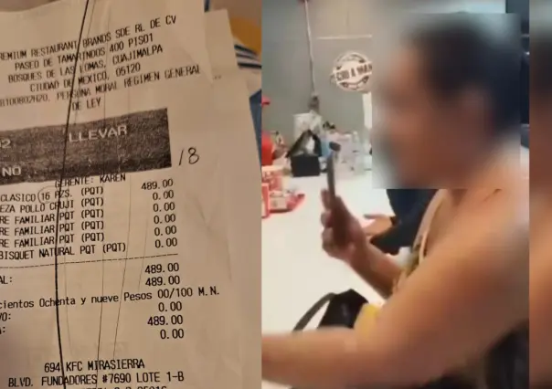 Lady KFC explota contra empleados en restaurante de Saltillo