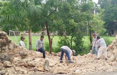 Colapsa muro del Seminario Mayor de Yucatán