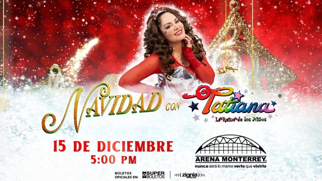 Tatiana la reina de los niños anuncia fecha navideña en la Arena Mty