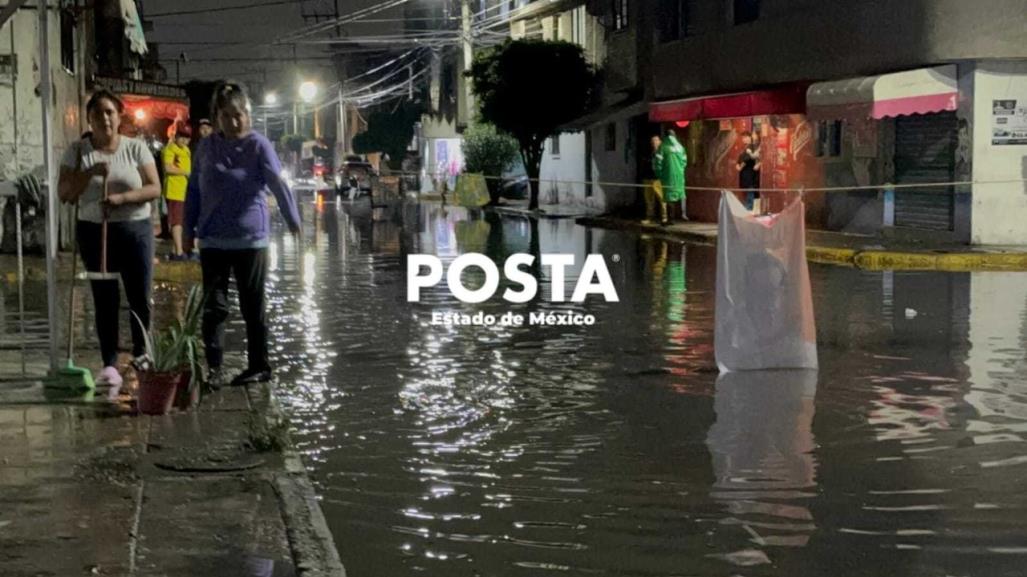 Chimalhuacán y Neza anegados tras las lluvias (VIDEO)