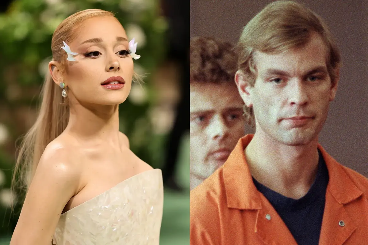 Ariana Grande y Jeffrey Dahmer. Foto: @porktendencia