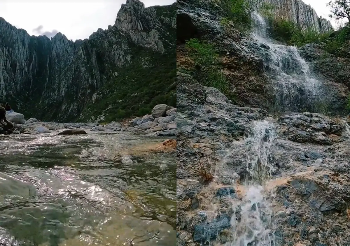 El Parque Ecológico La Huasteca luce espectaculares postales tras el paso de la tormenta tropical Alberto. Foto: TikTok Dha Rivera