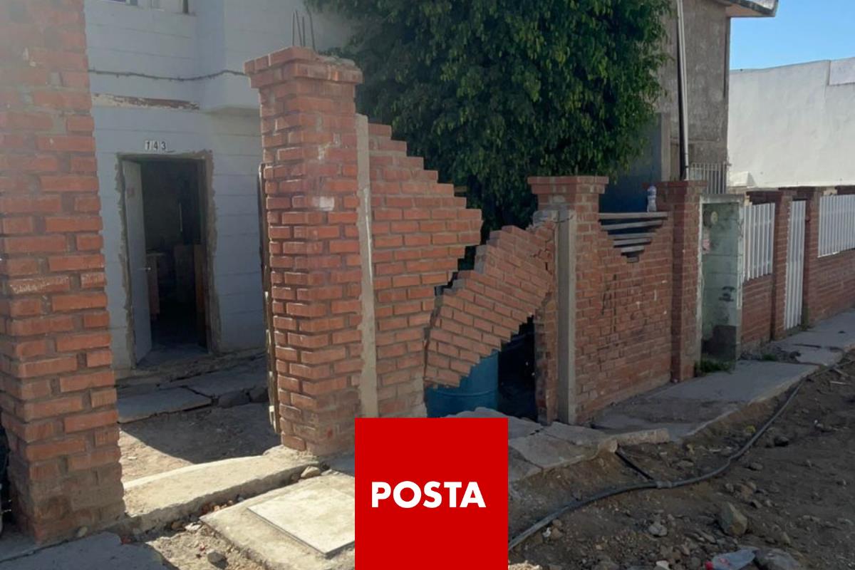 Casas a punto de derrumbarse en Tijuana, Foto: POSTA México/ Said Rodriguez