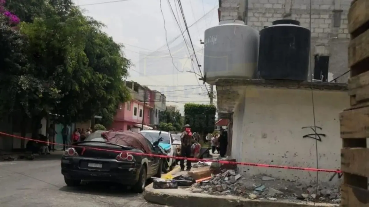 Lugar donde falleció un trabajador de obra. Foto: Especial