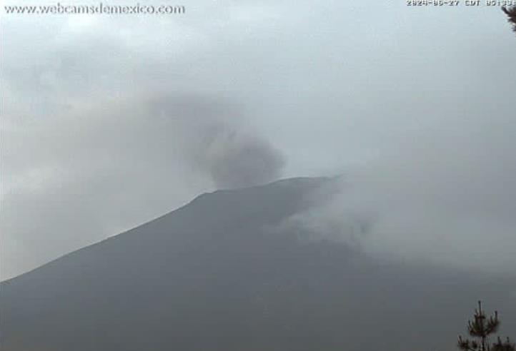 Popocatépetl: 45 exhalaciones y alerta en Amarillo Fase 2