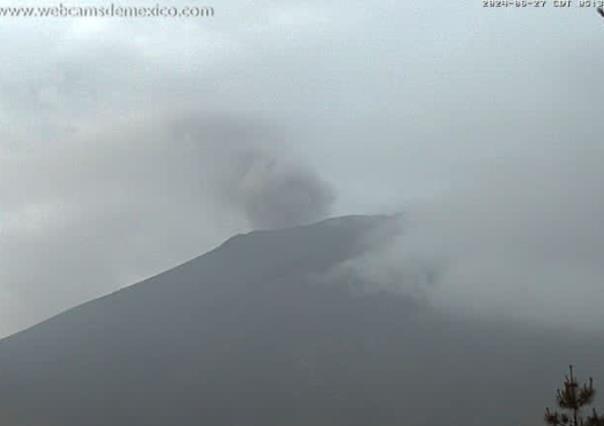 Popocatépetl: 45 exhalaciones y alerta en Amarillo Fase 2