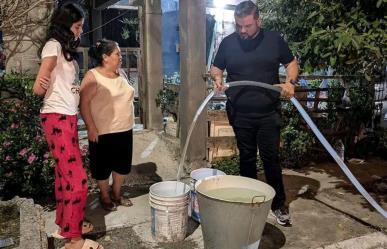 Atiende Carlos Rodríguez El Cuate emergencia por falta de agua en Cadereyta