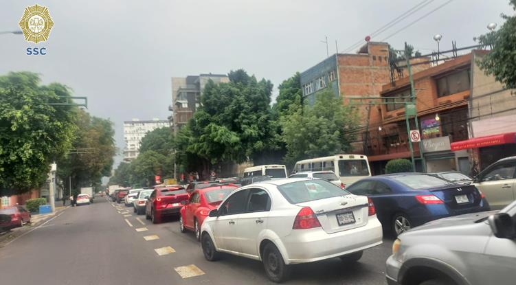 Av. Popocatépetl. Foto: @OVIALCDMX