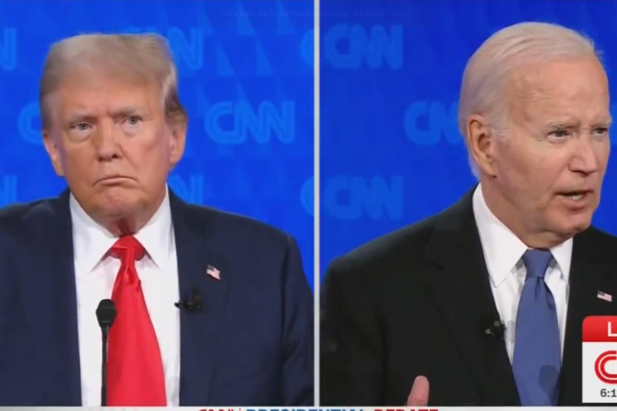 Donald trump y Joe Biden, Foto: Captura