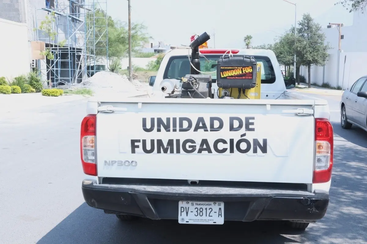 Una unidad de la Secretaría de Desarrollo Social Municipal se encuentra lista para realizar labores de fumigación contra el dengue. Foto: Gobierno de Santa Catarina