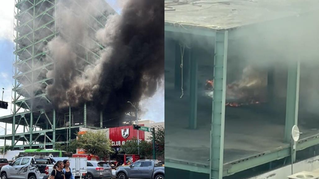 Alarma incendio en edificio del centro de Monterrey (VIDEO)