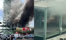 Alarma incendio en edificio del centro de Monterrey (VIDEO)
