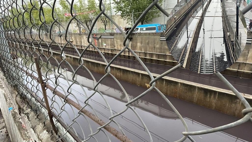 Suspenden parcialmente Línea A del STC Metro por inundación en zona de vías