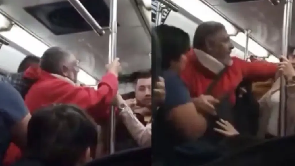 #VIDEO: Hombres pelean por un asiento del Metro CDMX