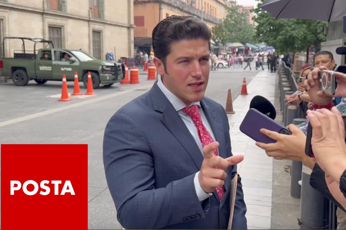 Samuel García en palacio Nacional, Foto: POSTA México