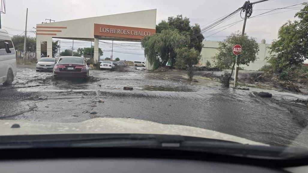 Se desborda el río San Martín en Chalco (VIDEO)