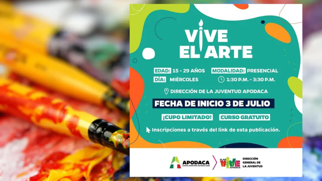 Descubre tu creatividad en Apodaca con el programa VIVE EL ARTE