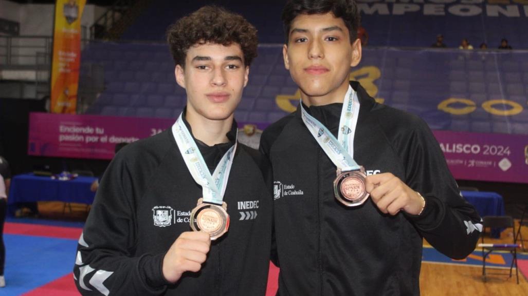 Coahuila gana 2 medallas de bronce en Karate en las nacionales CONADE 2024