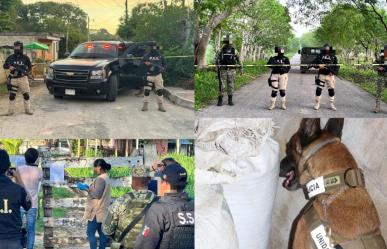 Operativo conjunto en Panabá logra asegurar drogas naturales y sintéticas